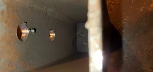Inside of drill holes